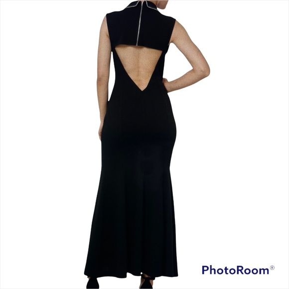 Chic Tuxedo Wrap Dress - Picture 2 of 4